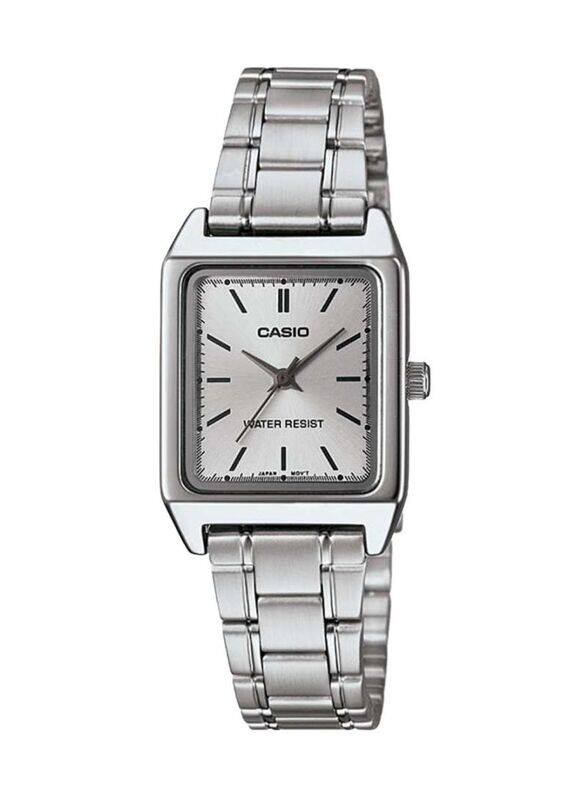 

Casio Analog Quartz Watch for Women with Stainless Steel Band, Water Resistant, LTP-V007D-7EUDF, Silver