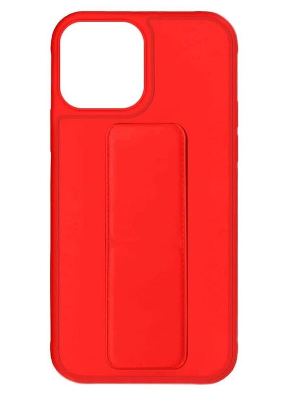 Zolo Apple iPhone 14 Pro Max Finger Grip Holder & Protective Mobile Phone Case Cover, Red