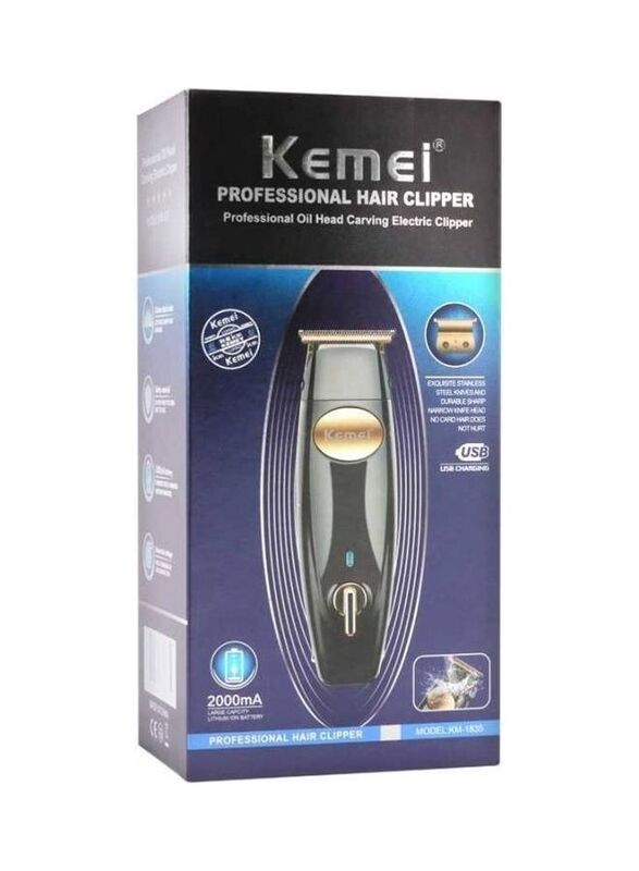 Kemei Professional Hair Clipper, Black