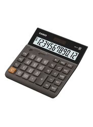 Casio 12-Digits Mini Desk Calculator, MH-12, Black/Grey