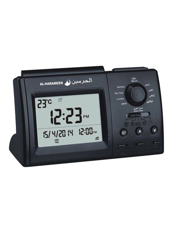 

Al-Harameen Digital Azan Table Alarm Clock, Black