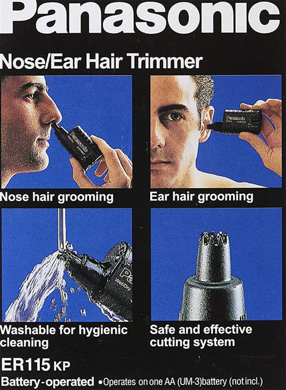 Panasonic Nose & Ear Hair Trimmer, Black