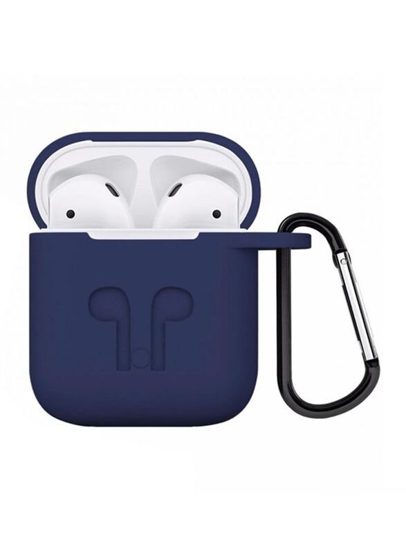 Apple AirPods Soft Silicone Case Cover, Dark Blue