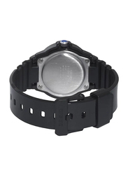 Casio Analog Quartz Watch for Men with Resin Band, Water Resistant, LRW-200H-7E1VDF, Black-White