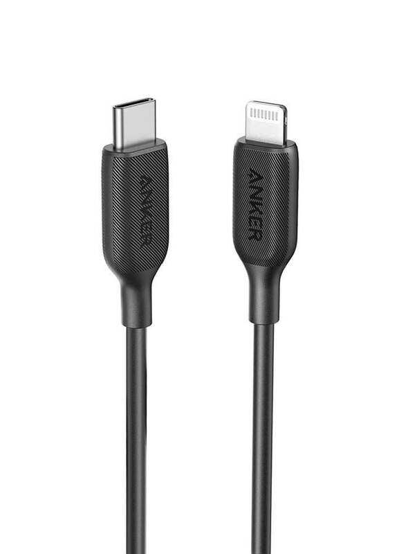 

Anker 0.9-Meter PowerLine III Charging & Data Cable, USB Type-C to Lightning for Apple Devices, A8832H11, Black