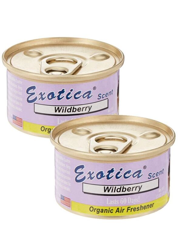 

Exotica 2-Piece Wildberry Scent Organic Air Freshener, Purple