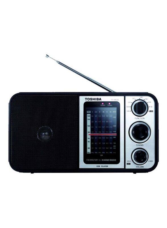 

Toshiba FM/AM/SW/USB Radio, TY-HRU30, Black/Grey