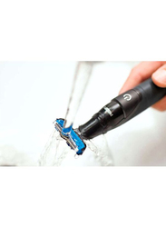 Philips Battery Operated Body Groomer, BG1024, Black/Blue