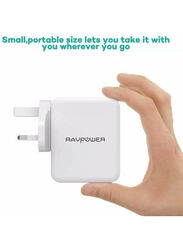 Rav Power USB Wall Charger, White