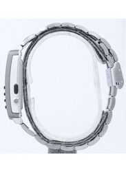 Casio Men's Vintage Digital Wrist Watch 45mm Smartwatch, Silver