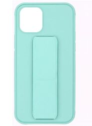 Zolo Apple iPhone 11 Pro Max Finger Grip Holder & Protective Mobile Phone Case Cover, Aqua Green