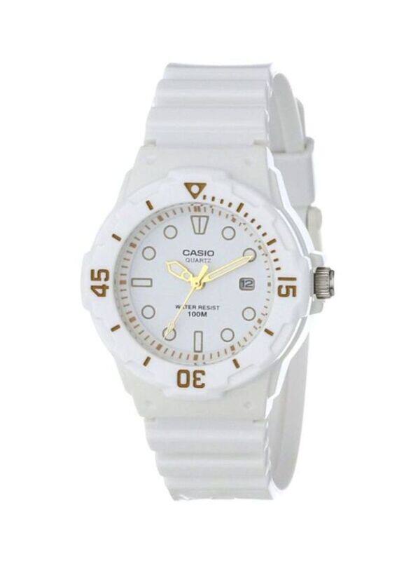 

Casio Analog Watch for Women with Resin Band, Water Resistant, LRW200H-7E2VDF, White