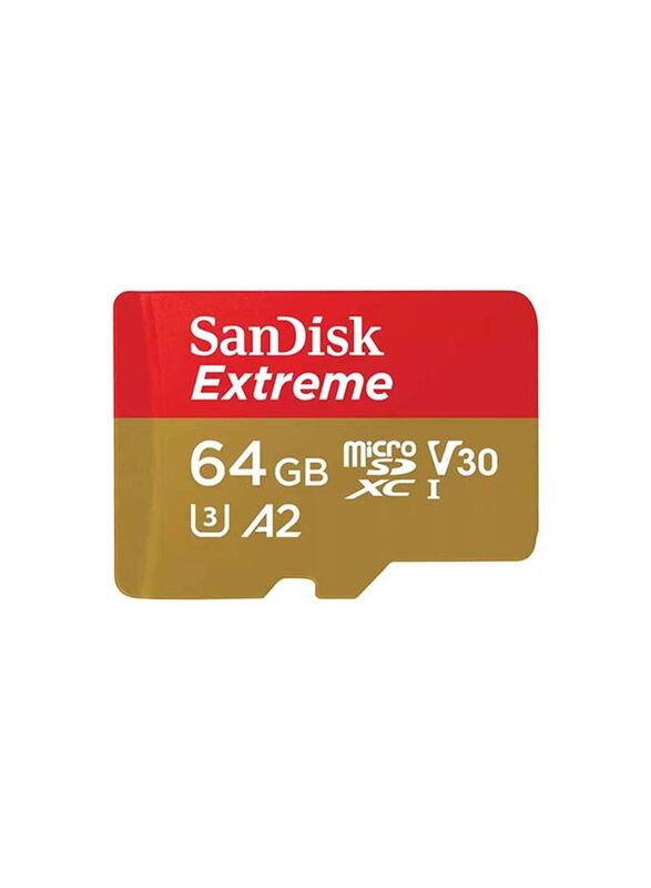 Sandisk 64GB microSD Memory Card, Multicolour