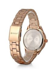Curren Analog Wrist Watch for Women with Stainless Steel Band, Water Resistant, Gold