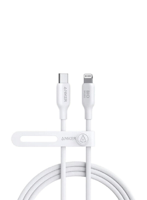 

Anker 6-Feet 542 Lightning Bio-Based Cable, USB Type-C to Lightning for Smartphones/Tablets, A80B2H21, White