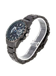 Curren Analog Watch for Men with Stainless Steel Band, Water Resistant, 8020, Black