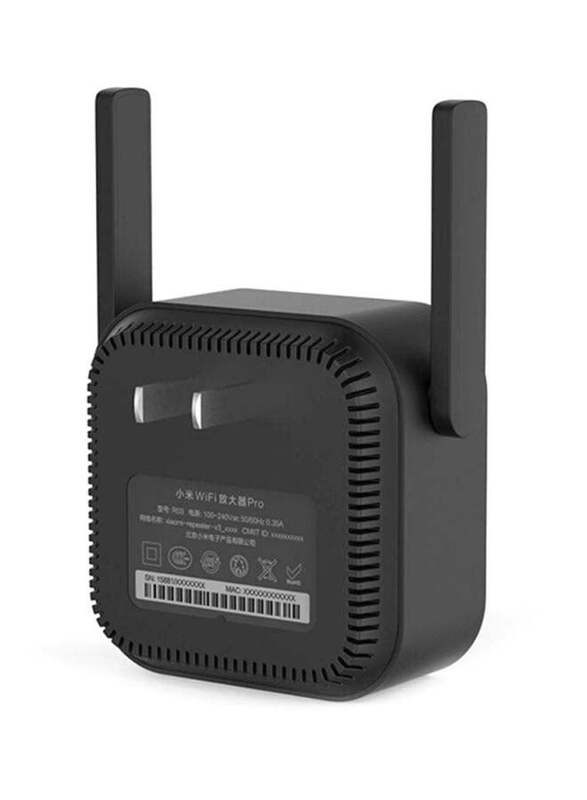 Xiaomi Mi Wi-Fi Range Extender Pro Wifi Repeater Network Expander STEA1000400 /SRD0NF1/R03, Black