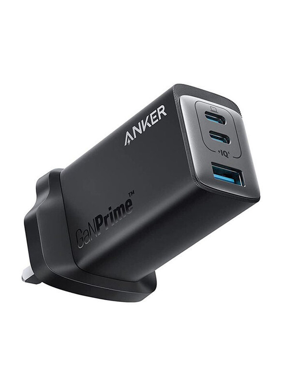 

Anker 735 65W GaNPrime Wall Charger with 2-Ports USB-C, 1-Port USB-A, A2668211, Black