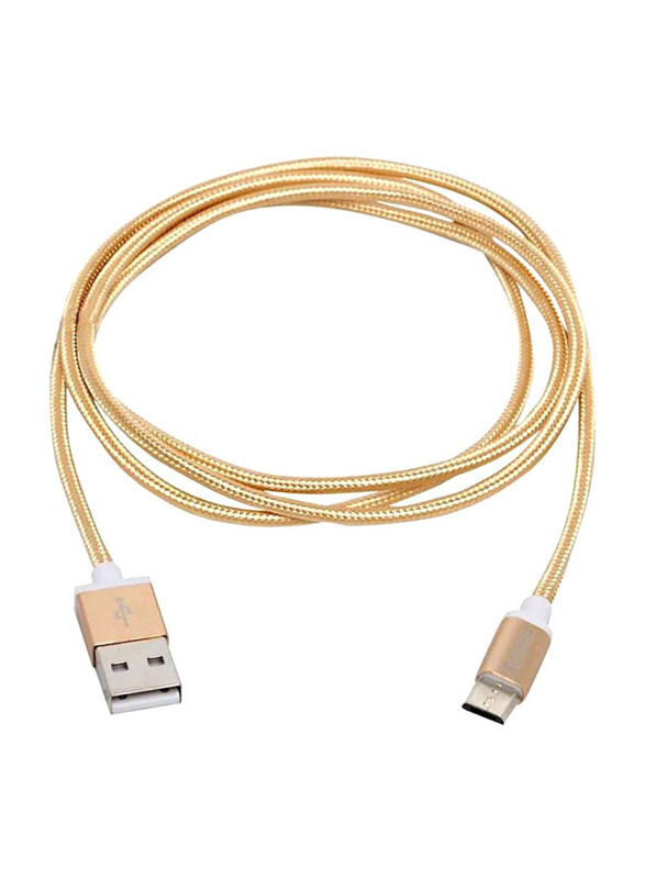 

Philips 1.2-Meter Micro USB Data Sync Charging Cable, USB Type-A Male to Micro USB for Mobile Phones/PCs/Laptops, Gold