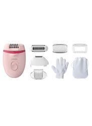 Philips Satinelle Essential Corded Compact Epilator, BRE285/00, Pink/White/Silver