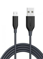 Anker 3-Feet Powerline Micro-A USB to USB Type A Cable, Black