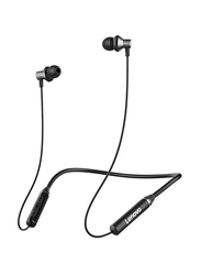 Lenovo HE05 Bluetooth/Wireless In-Ear Neckband Earphones with Mic, Black
