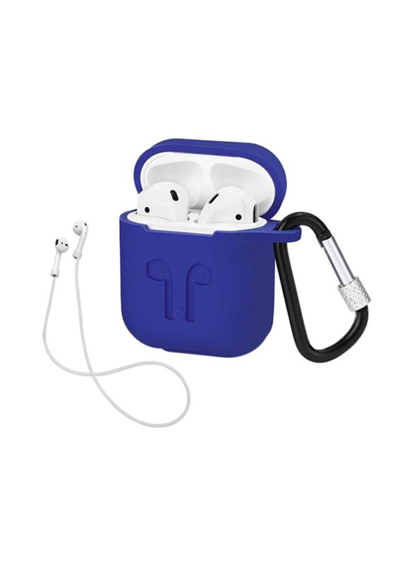 Apple AirPods Protective Case Cover & Skin with Strap, 1551210636-5801, Blue