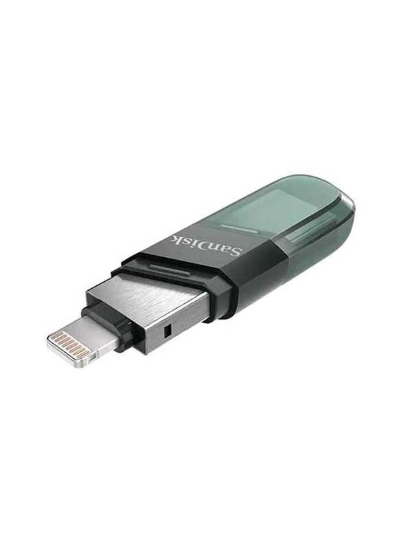 SanDisk 32GB iXpand USB Flash Drive, Green/Silver