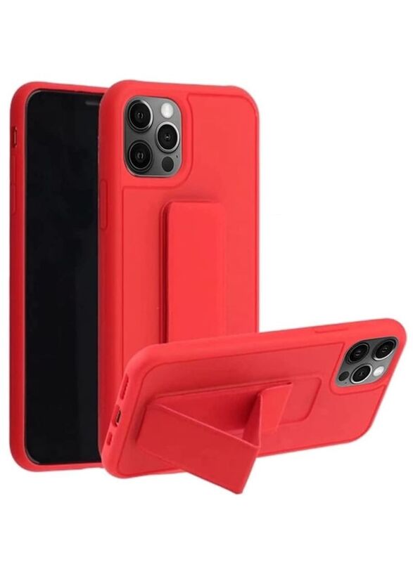 

Zolo Apple iPhone 14 Pro Max Finger Grip Holder & Protective Mobile Phone Case Cover, Red