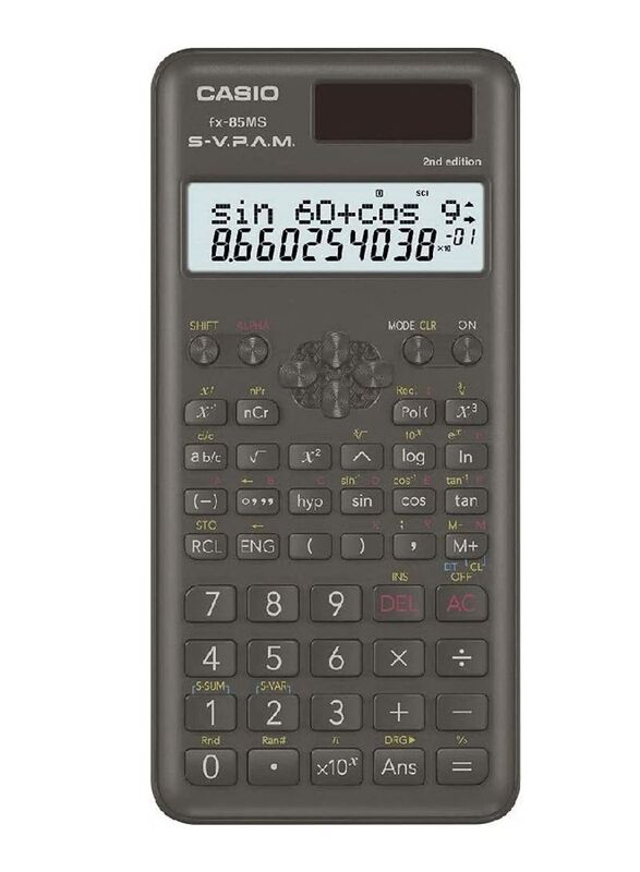 Casio 2nd Edition Scientific Calculator, FX-85MS, Black