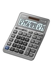 Casio 12-Digits Electronic Calculator, DM-1400F-W-DP, Silver