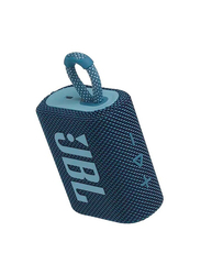 JBL Go 3 IP67 Waterproof Portable Bluetooth Speaker, Blue