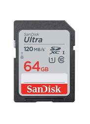 Sandisk 64GB SDXC Memory Card, Black/Grey