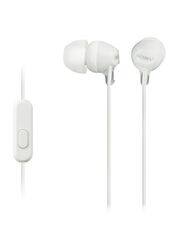 Sony Wired 3.5 mm Jack In-Ear Earphones with Mic, White