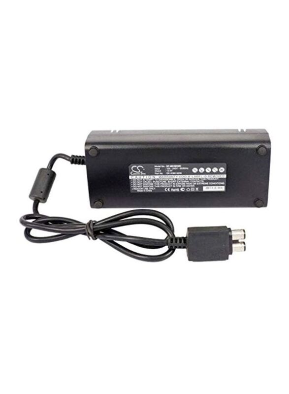 AC Power Charger Adapter for Microsoft Xbox 360 Slim Console, Black