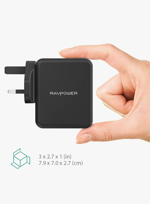 Rav Power USB Wall Charger, Black