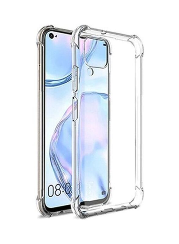 Zolo Huawei P40 Lite Shockproof Slim Soft TPU Silicone Mobile Phone Case Cover, Clear