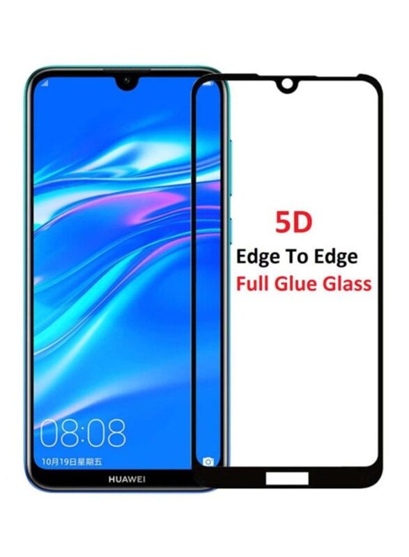 Huawei Y7 2019 9D Tempered Glass Screen Protector, 90339219, Clear