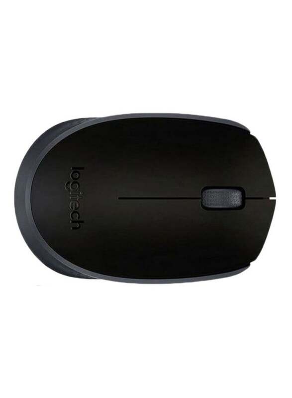 Logitech Wireless Laser Optical Mouse, Black/Grey