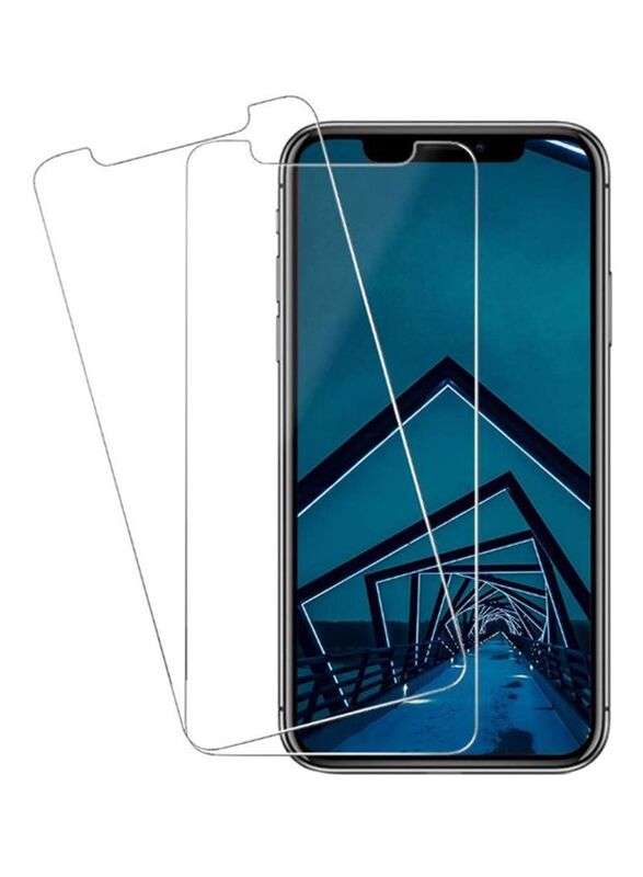 Apple iPhone 11 Pro Max Tempered Glass Screen Protector, 2 Piece, Clear