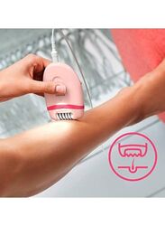 Philips Satinelle Essential Corded Epilator with 5 Attachments, Pink