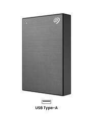 Seagate 5TB HDD One Touch Portable Hard Drive, Grey