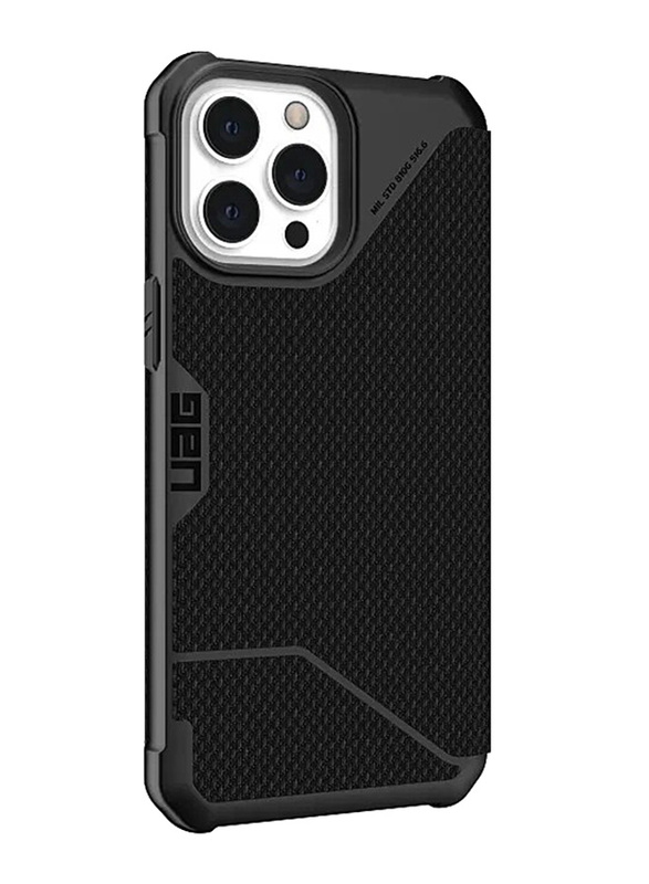 Urban Armor Gear Apple iPhone 13 Pro Max Metropolis Mobile Phone Case Cover, Kevlar Black