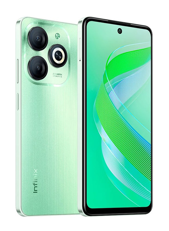 Infinix Smart 8 128GB Crystal Green, 4GB RAM, 4G, Dual Sim Smartphone, Middle East Version