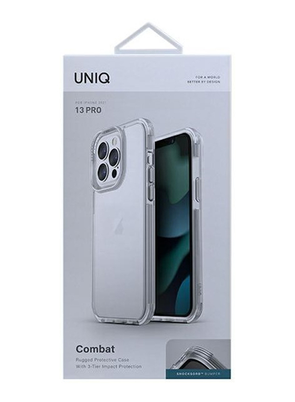 Uniq Apple iPhone 13 Pro Combat Mobile Phone Case Cover, IP6.1PHYB, Clear