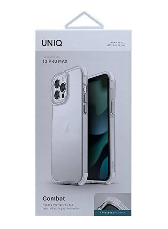 Uniq Apple iPhone 13 Pro Max Combat Mobile Phone Case Cover, IP6.7HYB, White