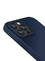Uniq Apple iPhone 13 Pro Lino Silicone Mobile Phone Case Cover, IP6.1PHYB, Marine Blue