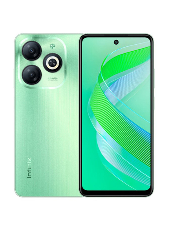 Infinix Smart 8 64GB Crystal Green, 3GB RAM, 4G, Dual Sim Smartphone, Middle East Version