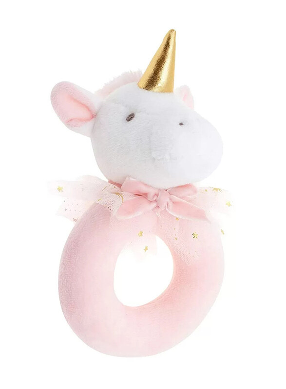 

Stephen Joseph Unicorn Ring Rattle Soft Toy, 0-24 Months, Multicolour