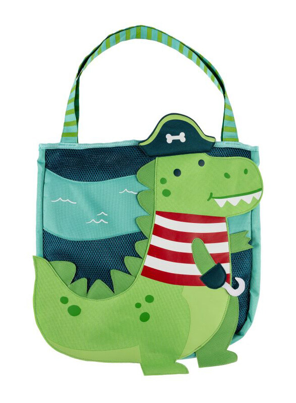 

Stephen Joseph Beach Totes Dino-Pirate Bag with Sand Toy Playset, 6 Pieces, 3+ Years, Multicolour